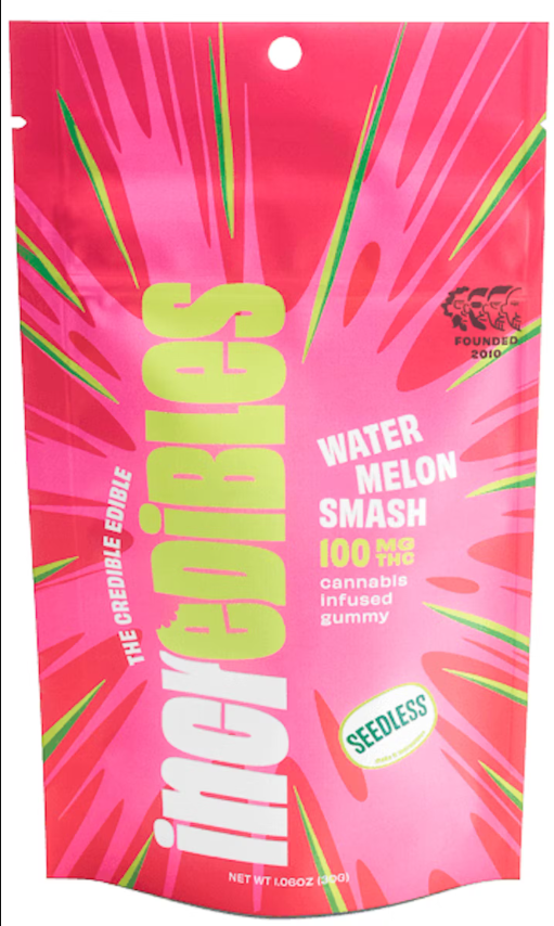 Incredibles Watermelon Smash Cannabis Infused Gummies